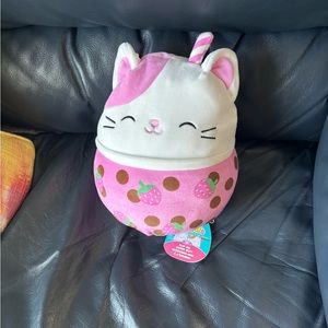 8” Squishmallow Flipamallow Blue and Pink Boba Cats Claire’s Exclusive